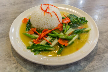 Nasi paprik biasa, stir fries chilli meal