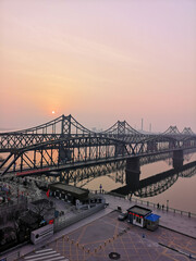 Sino-Korean Friendship Bridge, Dandong, China Tourist vertical