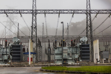 Electrical substation near Tanah Rata town in the Cameron Highlands, Malaysia