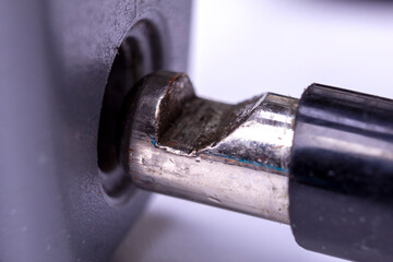 shackle of a padlock