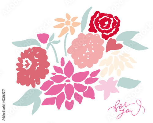 花束いっぱいのメッセージ メッセージカード 贈り物 花のイラスト Bouquet Full Of Messages Message Cards Gifts Flower Illustrations Wall Mural Necomammma 花束いっぱいのメッセージ メッセージカード 贈り物 花のイラスト Bouquet Full Of Messages Message Cards Gifts Flower Illustrations Wall Mural Necomammma