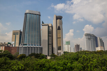 Fototapeta na wymiar Urban landscape of Kuala Lumpur, Malaysia