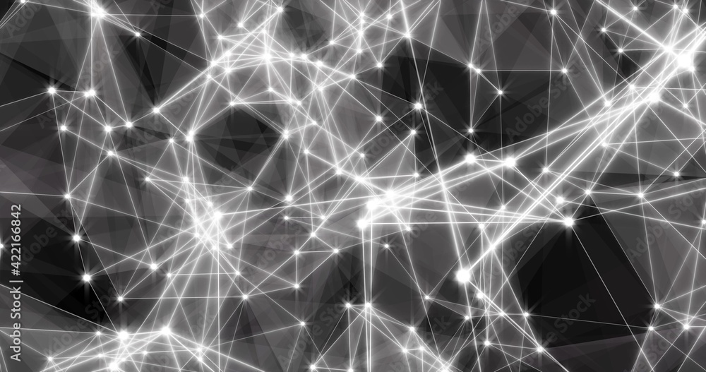 Aufkleber background abstract dynamic plexus futuristic technology. 3d rendering 3d illustration
