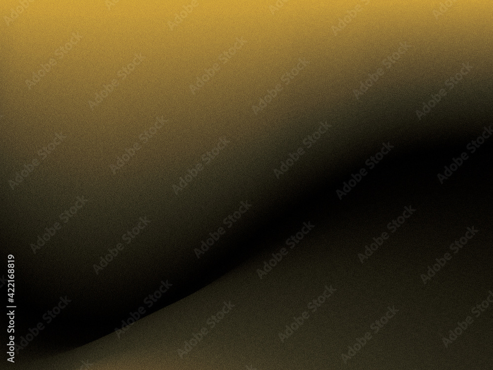 Wall mural abstract black and gold gradient grain texture background with space for text
