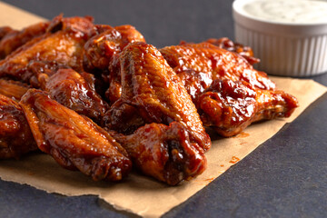 Barbecue Chicken Wings with Bone In
