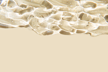 Gel serum texture. Make-up and cosmetics texture background, skincare product and beauty cream