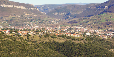 Vue panoramique de Millau - Aveyron - France