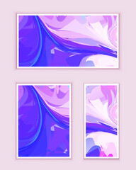 Abstract painting can be used as a trendy background for wallpapers, posters, cards, invitations, websites. Modern artwork. Marble effect painting