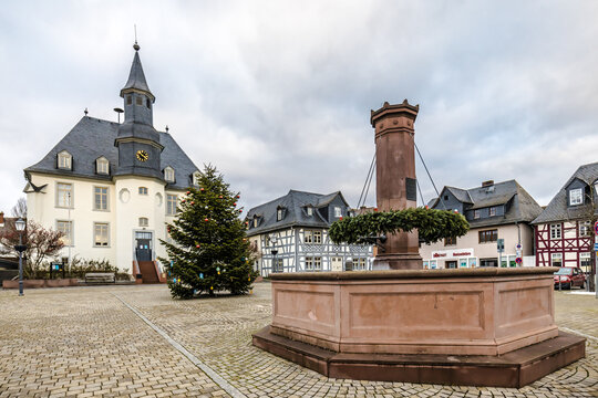 City hall with fountain from Usingen
