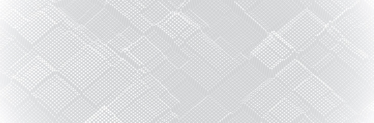 White Gray background. Dot pattern. Halftone dotted texture. Line structure. Vector illustration