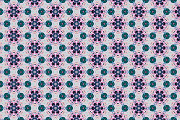 Colorful geometric abstract pattern for textile and design