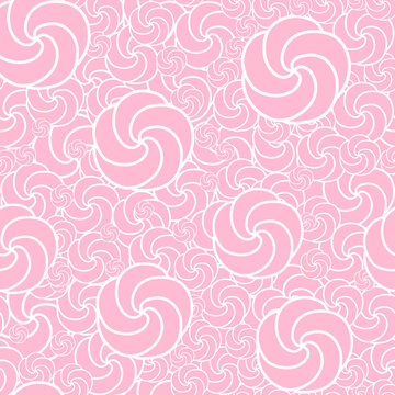 Vector Swirl Pink seamless pattern background. Perfect for fabric, scrapbooking, wallpaper projects.