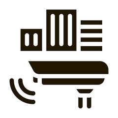CCTV Icon Vector Glyph Illustration
