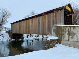 Bucher's Mill Covered Bridge in Lancaster County, Pennsylvania