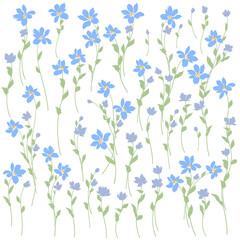 Beautiful flower illustration material collection,