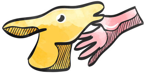 Watercolor style icon Animal care