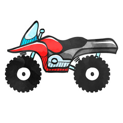 Watercolor style icon All terrain vehicle