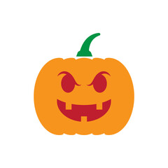 Halloween scary pumpkins. vector illustration