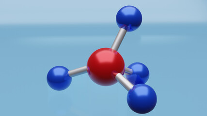 The molecule  image for sci and medical content 3d rendering.