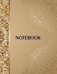 Luxury ornament, rich golden decor, perfect design template.