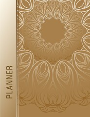 Luxury ornament, rich golden decor, perfect design template.