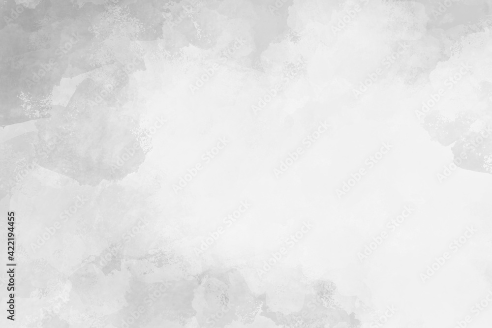 Canvas Prints white watercolor background with abstract texture grunge border with soft pastel cloudy gray neutral