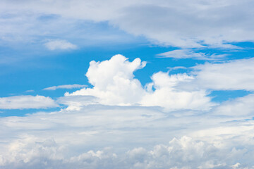 Naklejka na ściany i meble Blue Sky with Clouds 