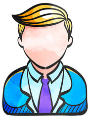 Watercolor style icon Doctor