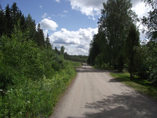 road in the countryside