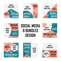 Creative social media banner collection. Easy to edit with vector file. Can use for your creative content. Especially for marketing and advertising