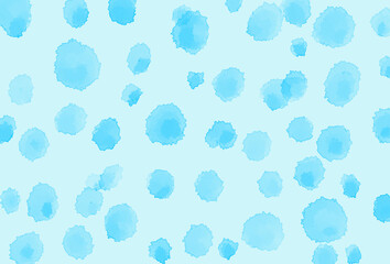 カラフル水彩水色ドット背景