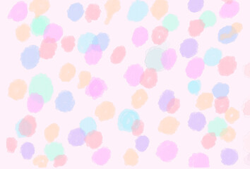 カラフル水彩ドット背景