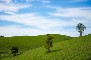 landscape blue sky clouds