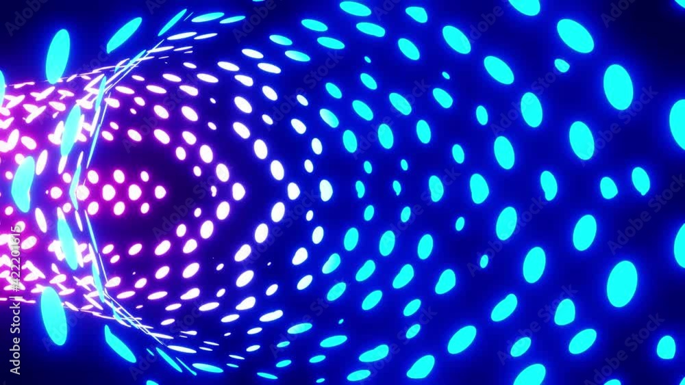Fototapete 4k video animation inside a curved cave having beautiful neon colorful texture and pattern seamless 