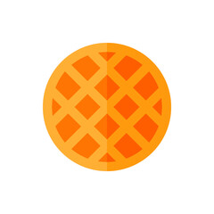Waffle Flat Icon Logo Illustration Vector Isolated. Fast Food and Restaurant Icon-Set. Suitable for Web Design, Logo, App, and Upscale Your Business.