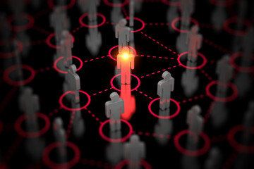 Social Web Network Background Image