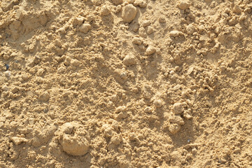 Fototapeta na wymiar close up A pile of sand at contruction site