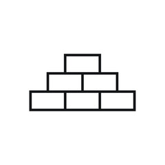 Bricks icon design. vector illustration
