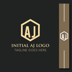 illustration vector graphic initial aj letter logo or icon best for branding and icon