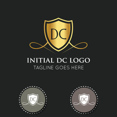 illustration vector graphic initial dc letter logo or icon best for branding and icon