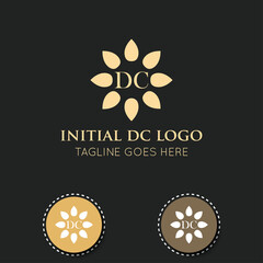 illustration vector graphic initial dc letter logo or icon best for branding and icon
