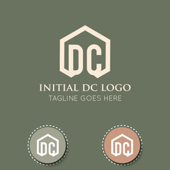 illustration vector graphic initial dc letter logo or icon best for branding and icon