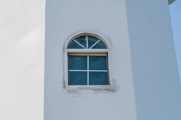 Closeup of arched window