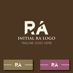 illustration vector graphic initial ra letter logo best for branding and icon