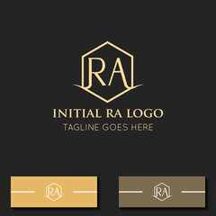 illustration vector graphic initial ra letter logo best for branding and icon