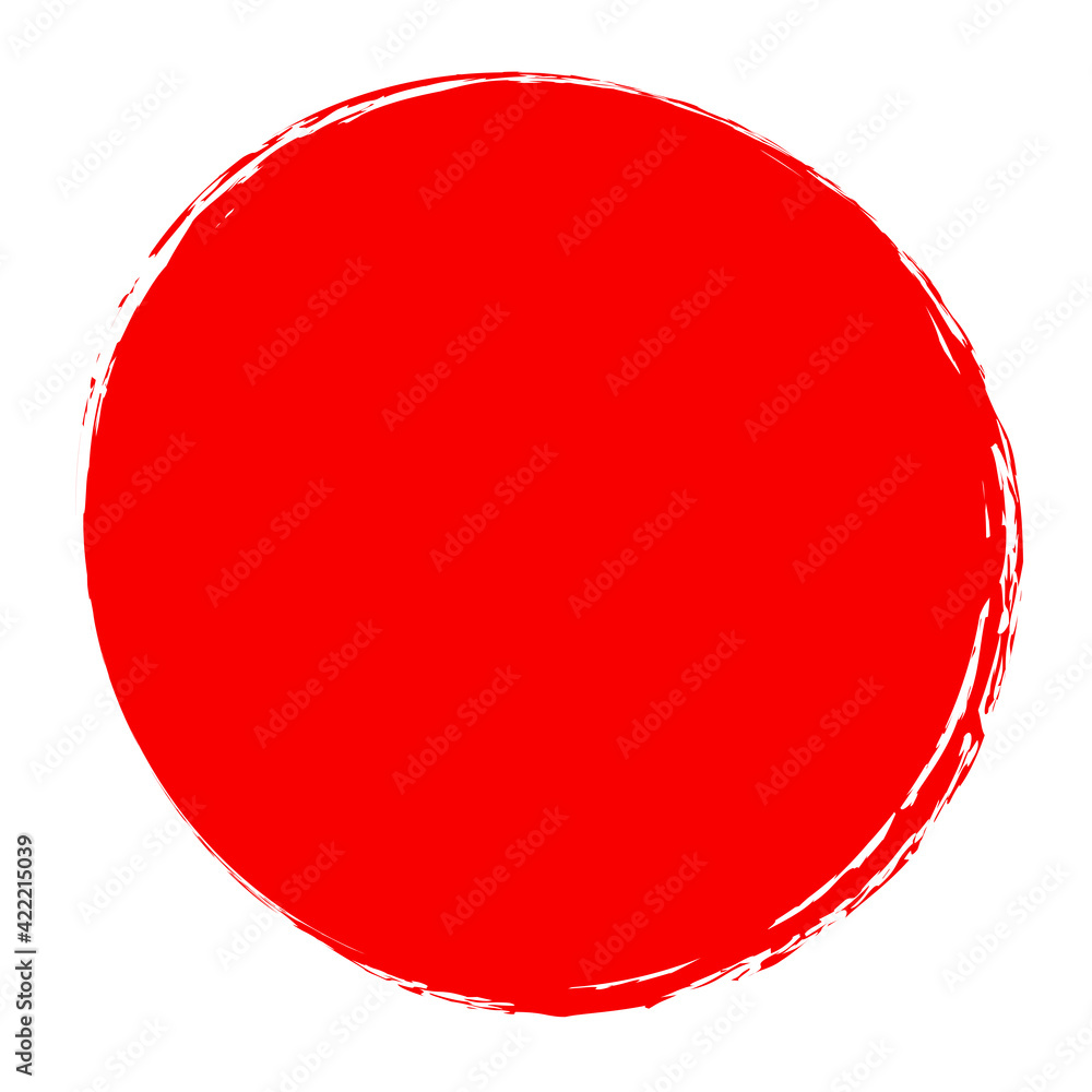 Poster Grungy circle blob, blotch vector