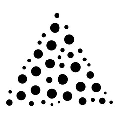 Random dots, circles, specles illustration. Dotted design element