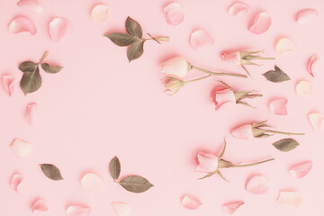pink and white flowers on pink  paper  background
