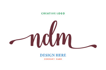 NDM lettering logo is simple, easy to understand and authoritative