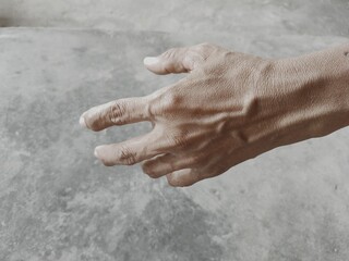 hands of the person